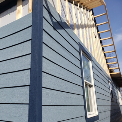 exterior of home from project field installation
