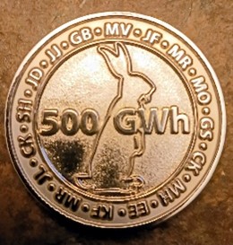 500 GWh of savings program commemorative coin