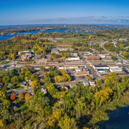aerial view of Hennepin County 