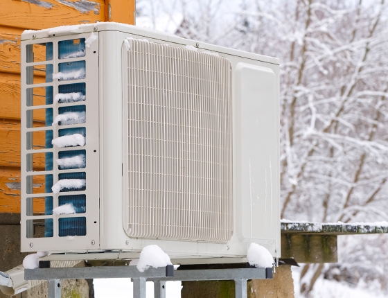 heat pump in winter