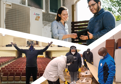 composite image of CEE staff and workforce development program