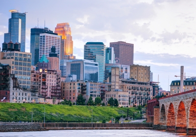 skyline of downtown Minneapolis