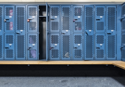 school locker room