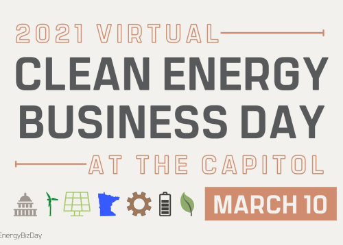 clean energy business day graphic