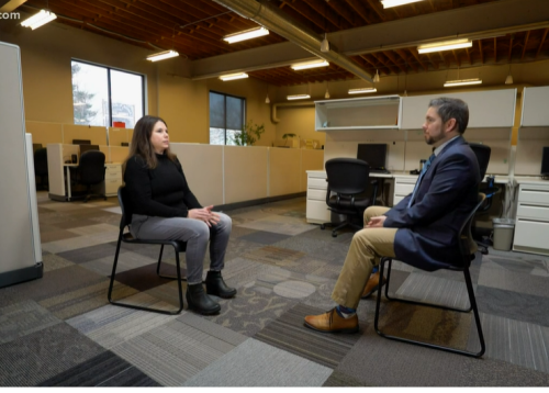 Stacy meeting with Kare11 anchor