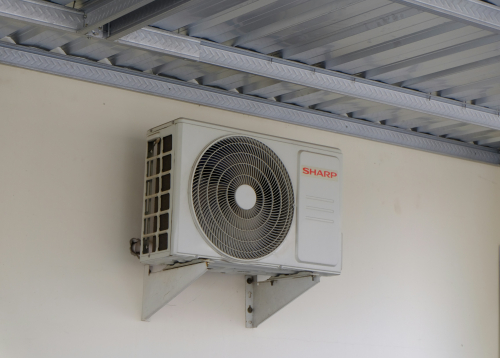 heat pump outside of home