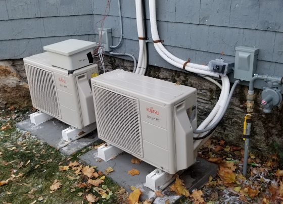 two heat pumps