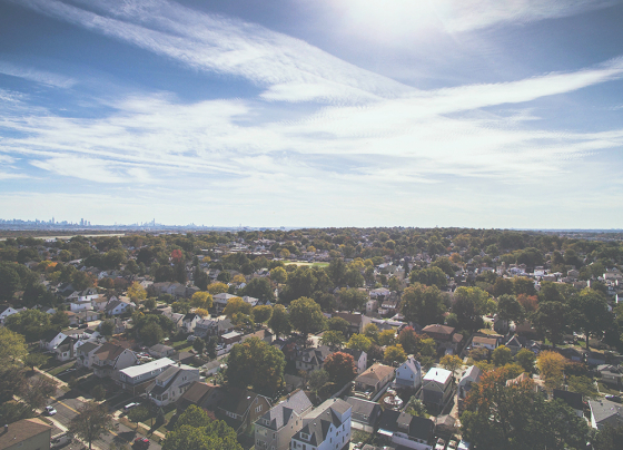 Neighborhood wide shot