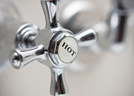 hot water faucet