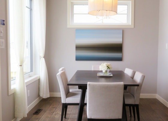 living room with vent
