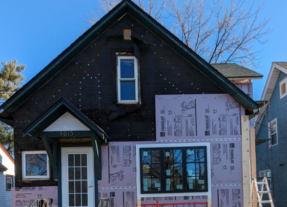 continuous exterior insulation project test site